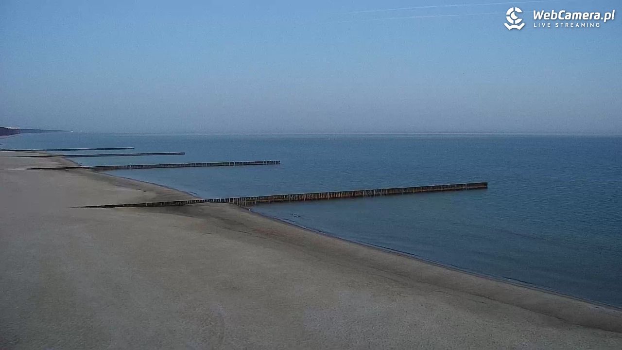 TRZĘSACZ - widok na plażę - 19 marzec 2026, 05:37