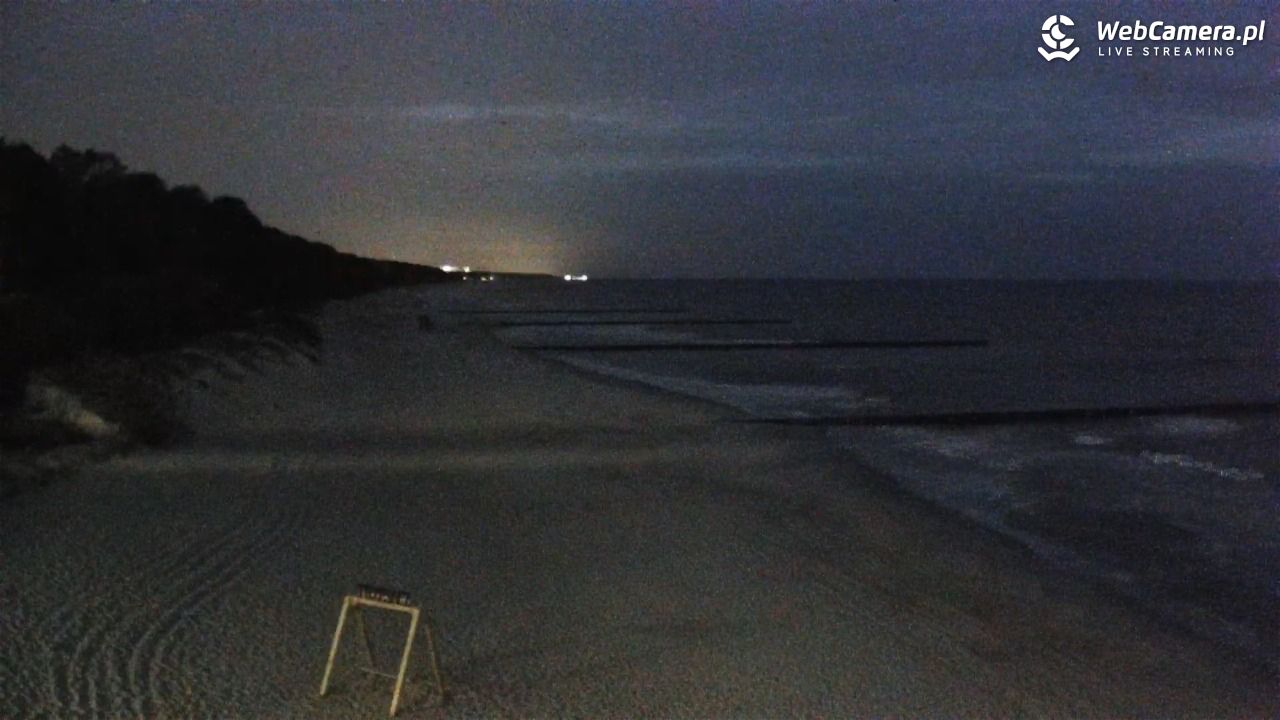 TRZĘSACZ - widok na plażę - 19 wresień 2026, 05:40