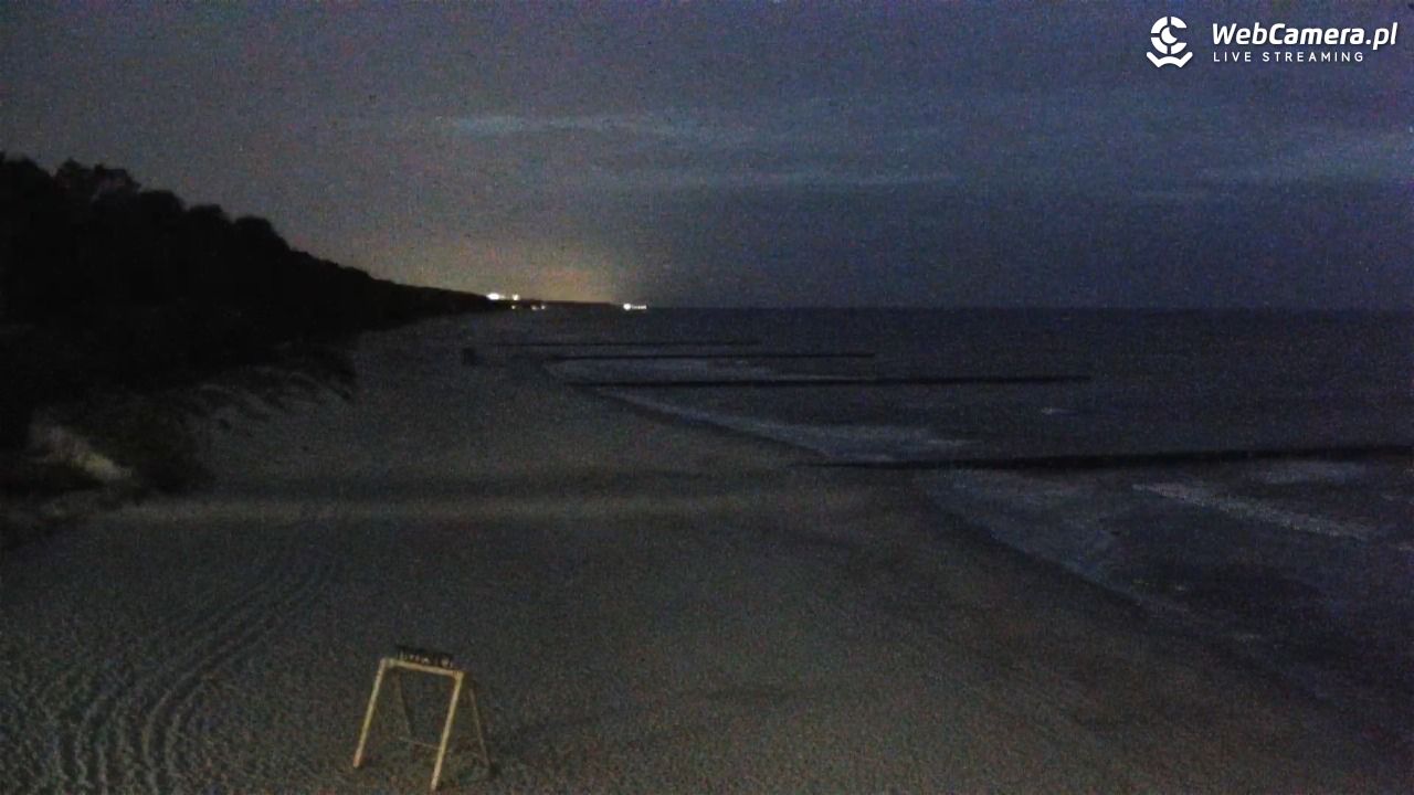 TRZĘSACZ - widok na plażę - 19 wresień 2026, 05:40