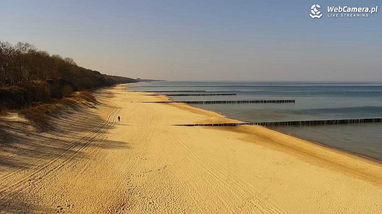 TRZĘSACZ - widok na plażę - 22 marzec 2026, 10:55