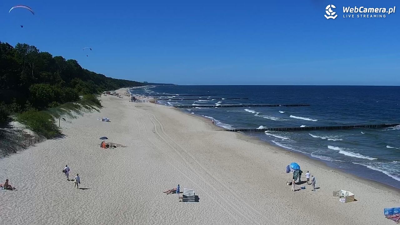 TRZĘSACZ - widok na plażę - 22 czerwiec 2026, 11:29