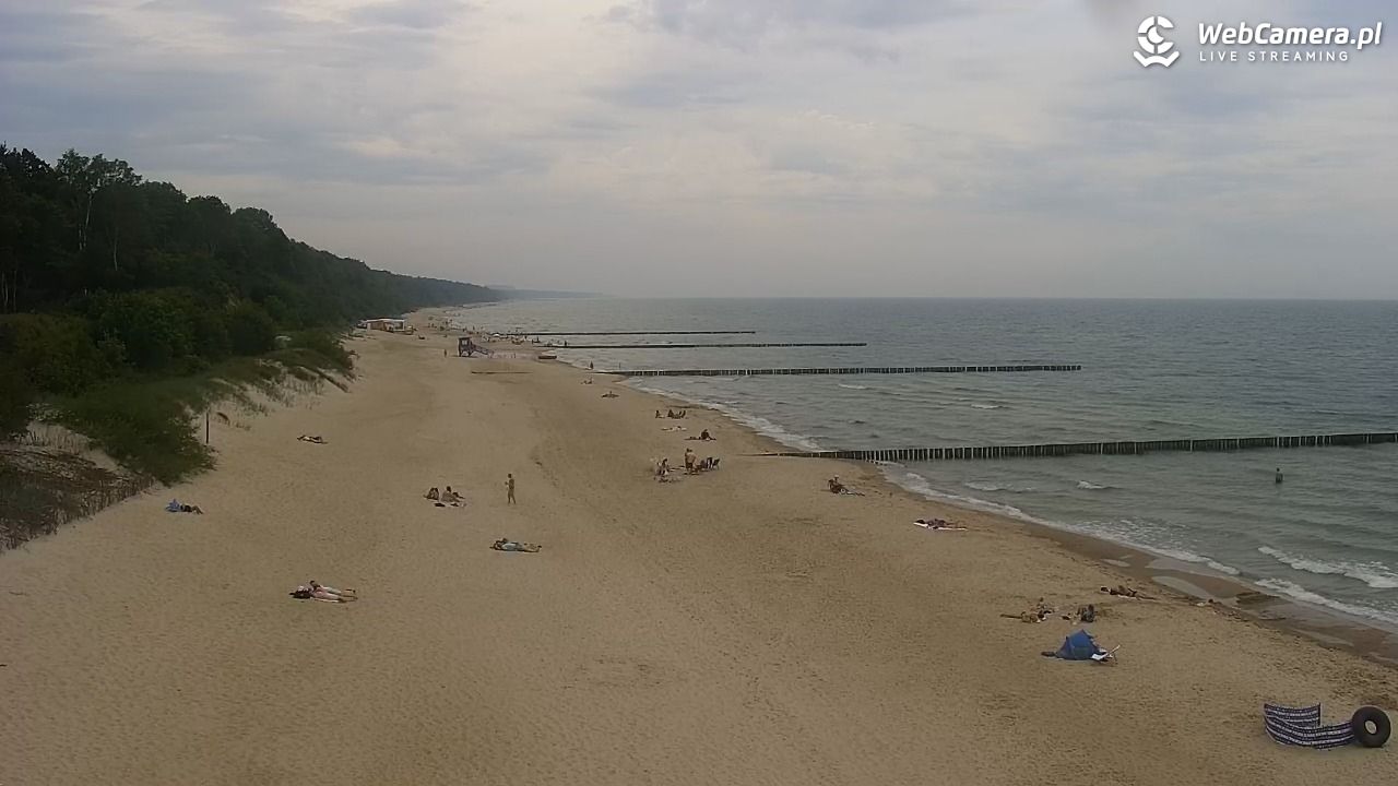 TRZĘSACZ - widok na plażę - 21 czerwiec 2026, 15:01