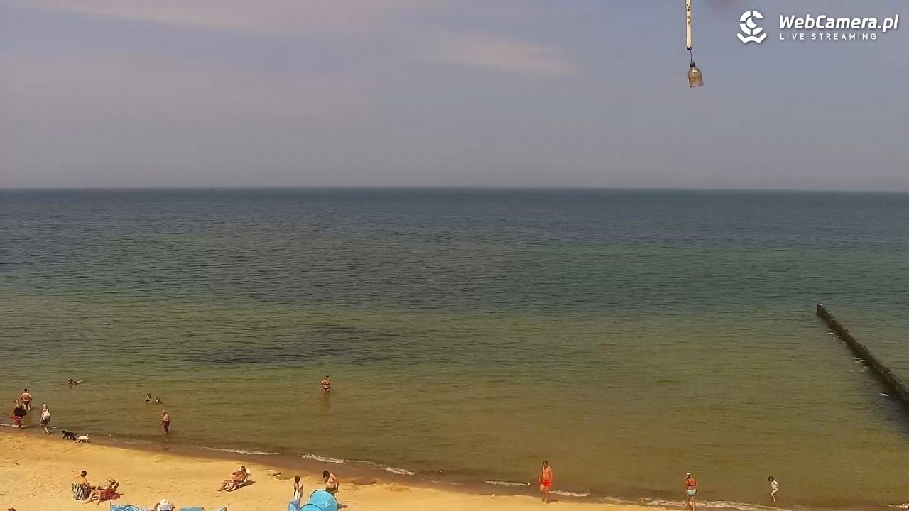TRZĘSACZ - widok na plażę - 21 czerwiec 2026, 12:10