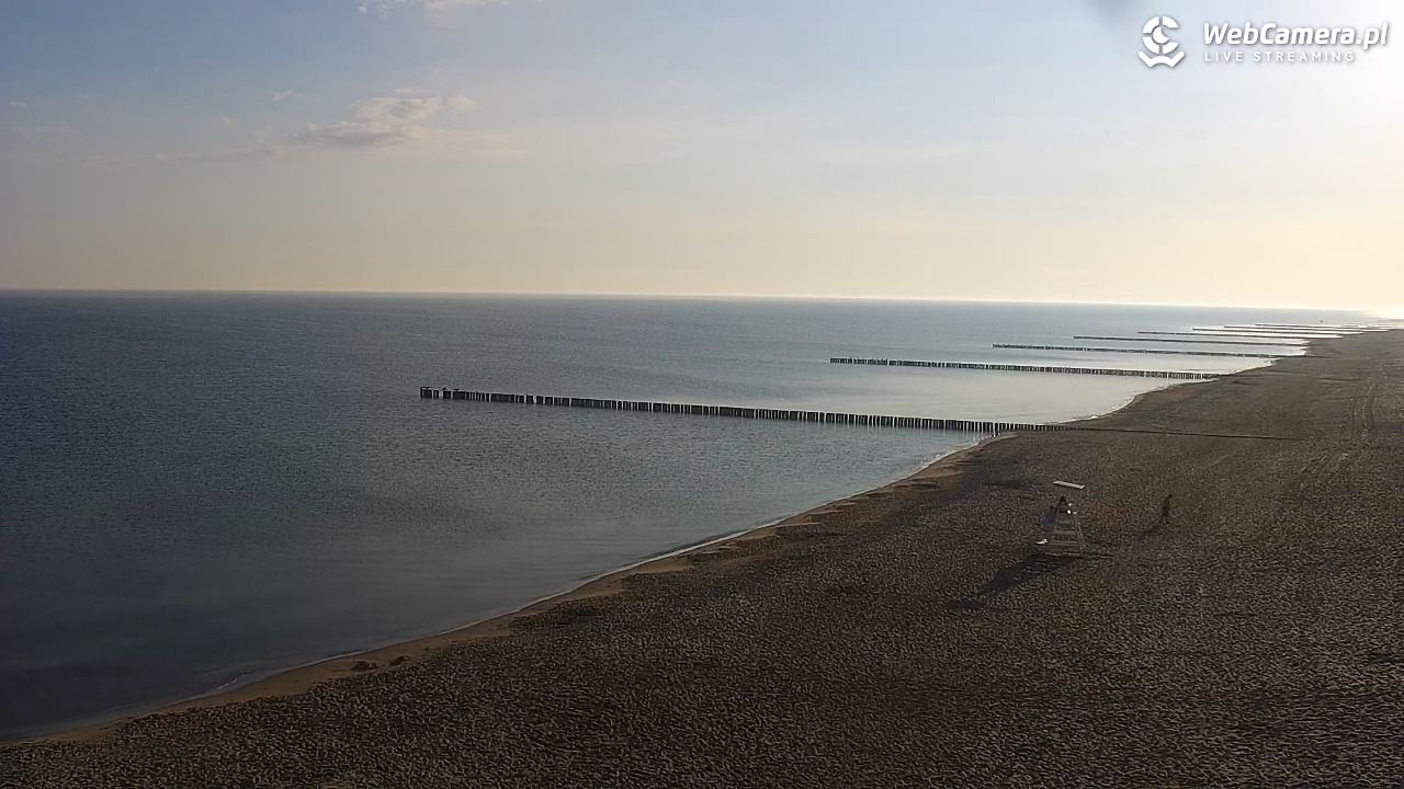 TRZĘSACZ - widok na plażę - 21 czerwiec 2026, 06:26