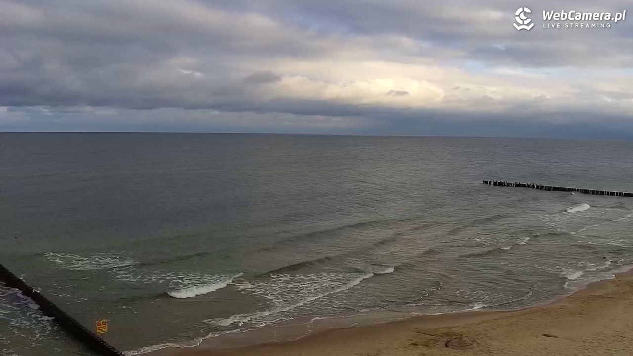 TRZĘSACZ - widok na plażę - 18 wresień 2026, 08:36