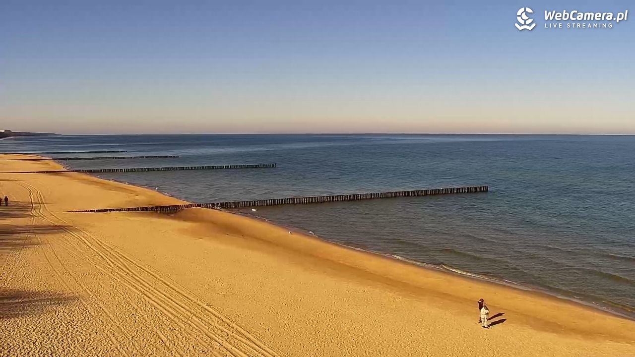 TRZĘSACZ - widok na plażę - 21 marzec 2026, 09:40