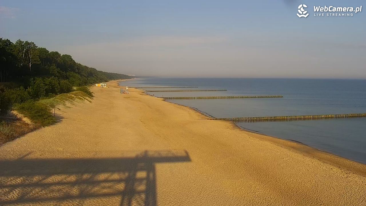 TRZĘSACZ - widok na plażę - 21 czerwiec 2026, 06:26