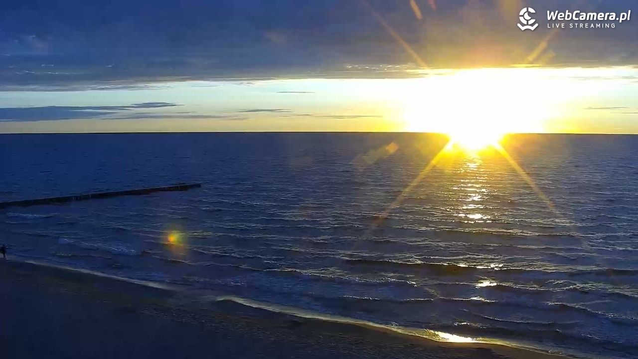 TRZĘSACZ - widok na plażę - 21 czerwiec 2026, 21:23