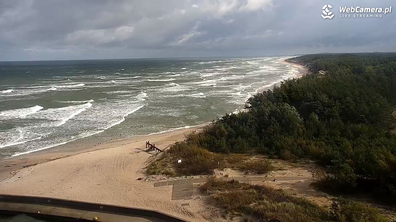 ROWY - widok na plażę i morze - 17 wresień 2025, 10:07