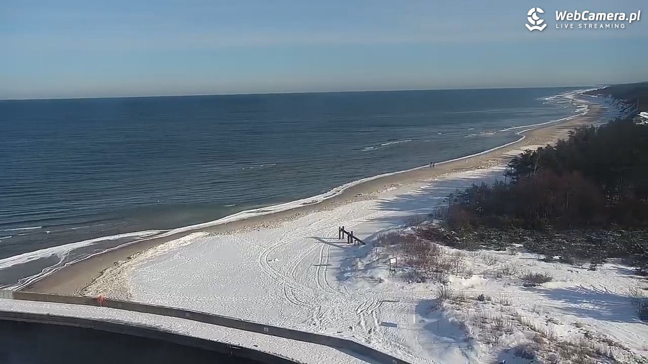 ROWY - widok na plażę i morze - 16 luty 2026, 10:32
