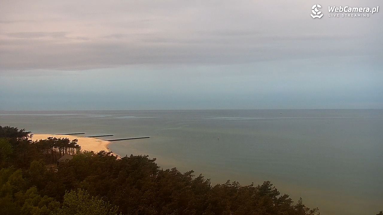 ROWY - widok na plażę i morze - 18 maj 2026, 04:55