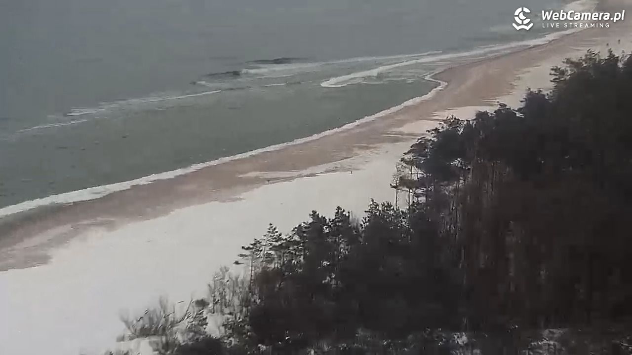 ROWY - widok na plażę i morze - 17 luty 2026, 17:08