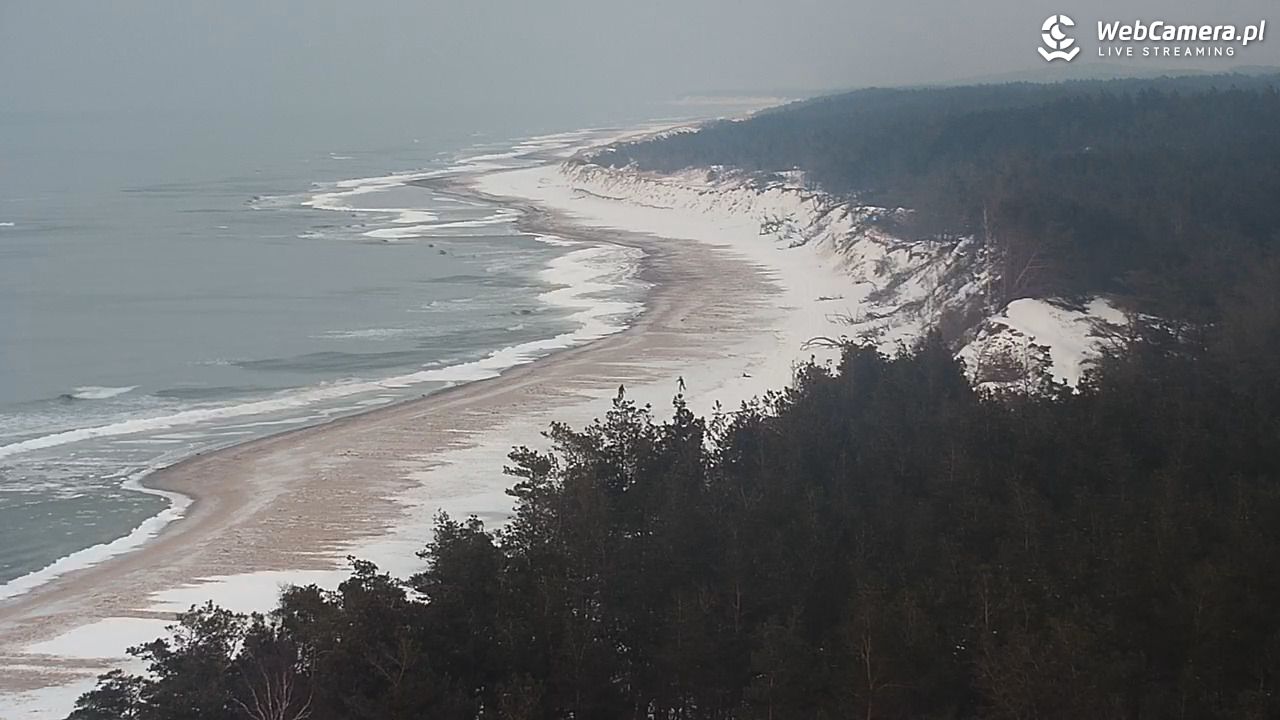 ROWY - widok na plażę i morze - 17 luty 2026, 17:08
