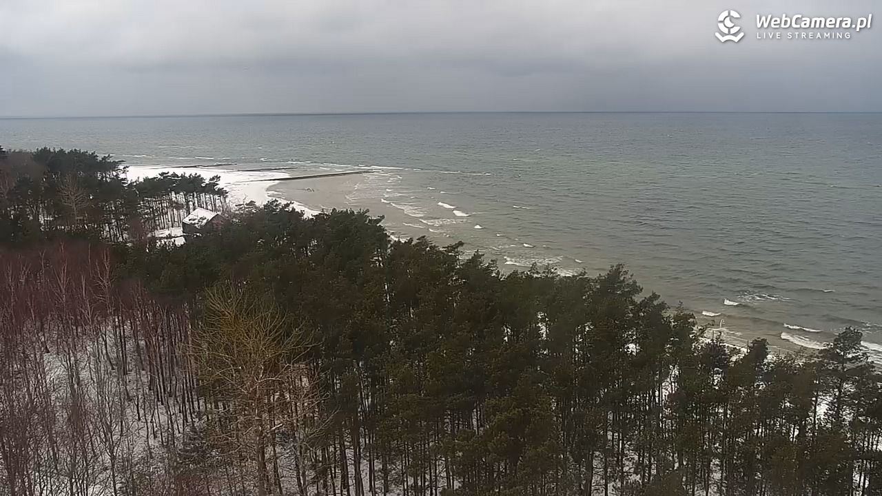 ROWY - widok na plażę i morze - 18 luty 2026, 10:21