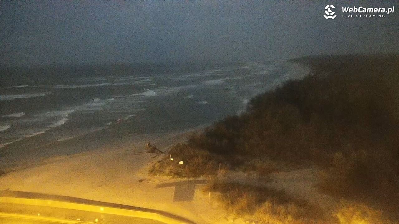 ROWY - widok na plażę i morze - 16 wresień 2025, 19:52