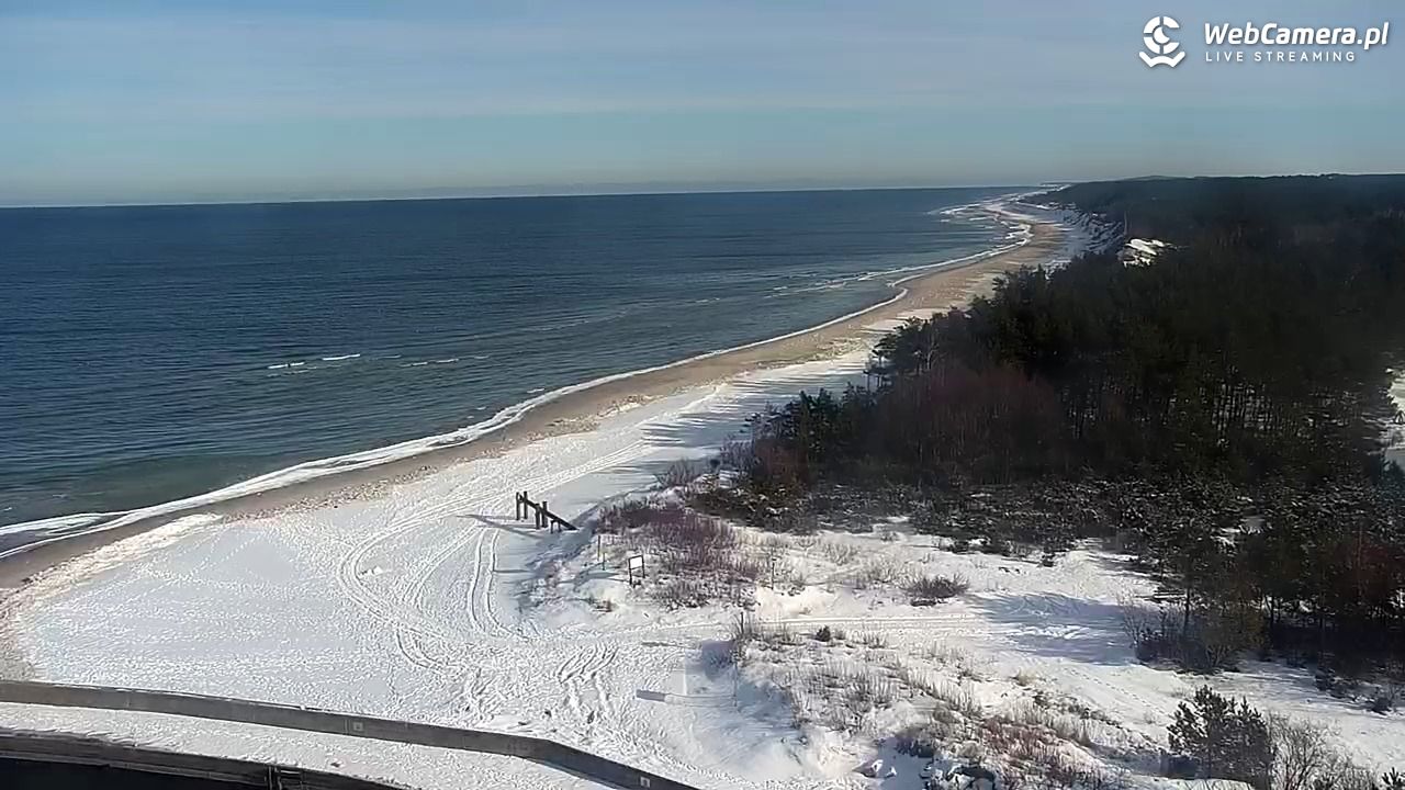 ROWY - widok na plażę i morze - 16 luty 2026, 11:12