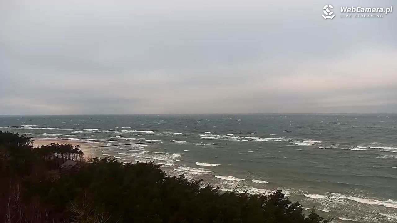 ROWY - widok na plażę i morze - 27 grudzień 2025, 10:25