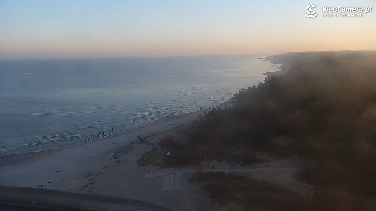 ROWY - widok na plażę i morze - 07 listopad 2025, 07:42