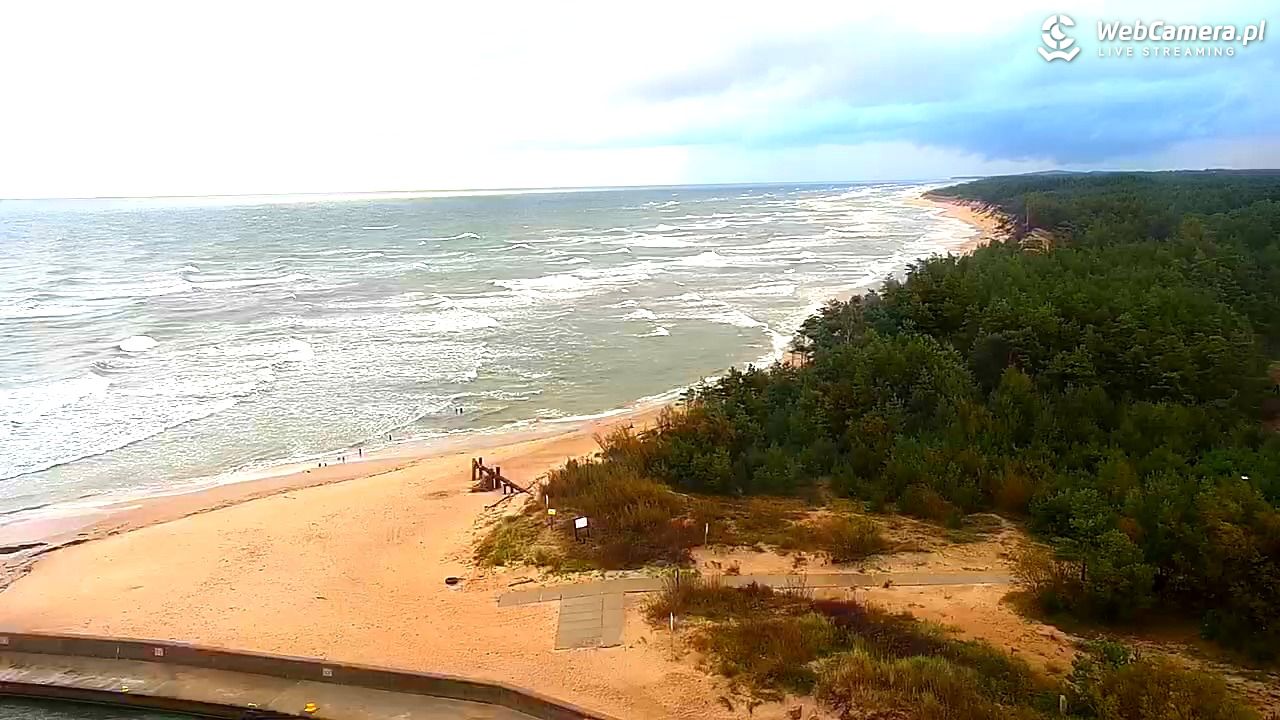 ROWY - widok na plażę i morze - 17 wresień 2025, 07:49