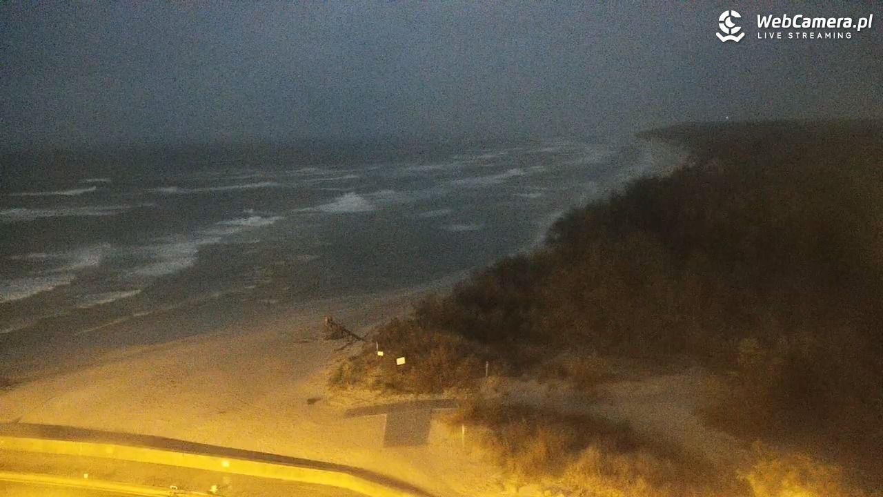 ROWY - widok na plażę i morze - 16 wresień 2025, 19:52
