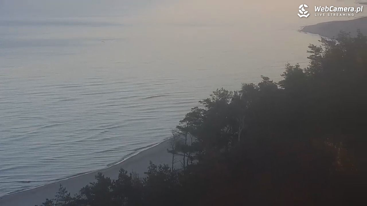 ROWY - widok na plażę i morze - 07 listopad 2025, 07:33