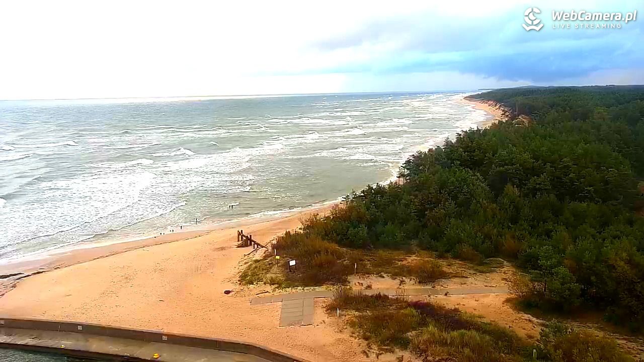 ROWY - widok na plażę i morze - 17 wresień 2025, 07:49