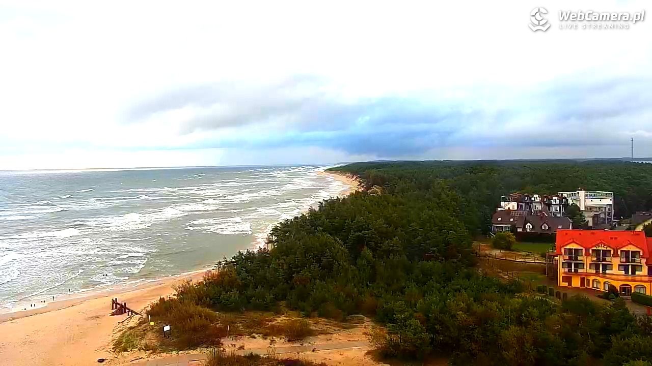 ROWY - widok na plażę i morze - 17 wresień 2025, 07:49