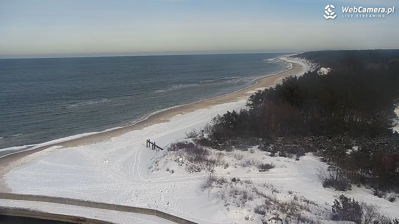 ROWY - widok na plażę i morze - 16 luty 2026, 13:19