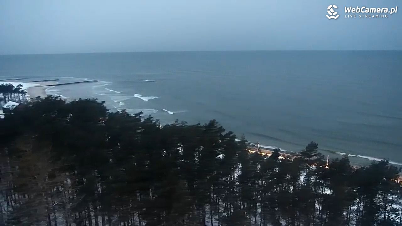ROWY - widok na plażę i morze - 17 luty 2026, 06:44