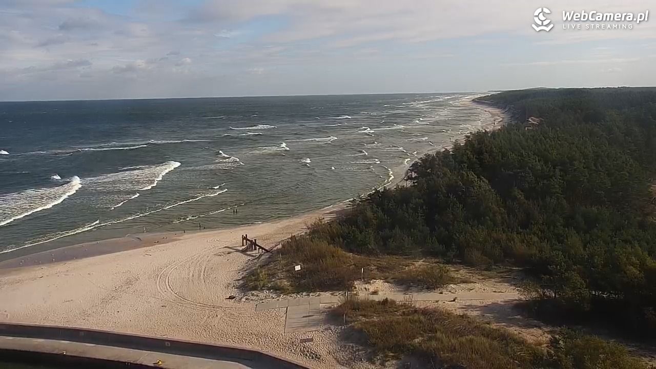 ROWY - widok na plażę i morze - 16 wresień 2025, 10:02