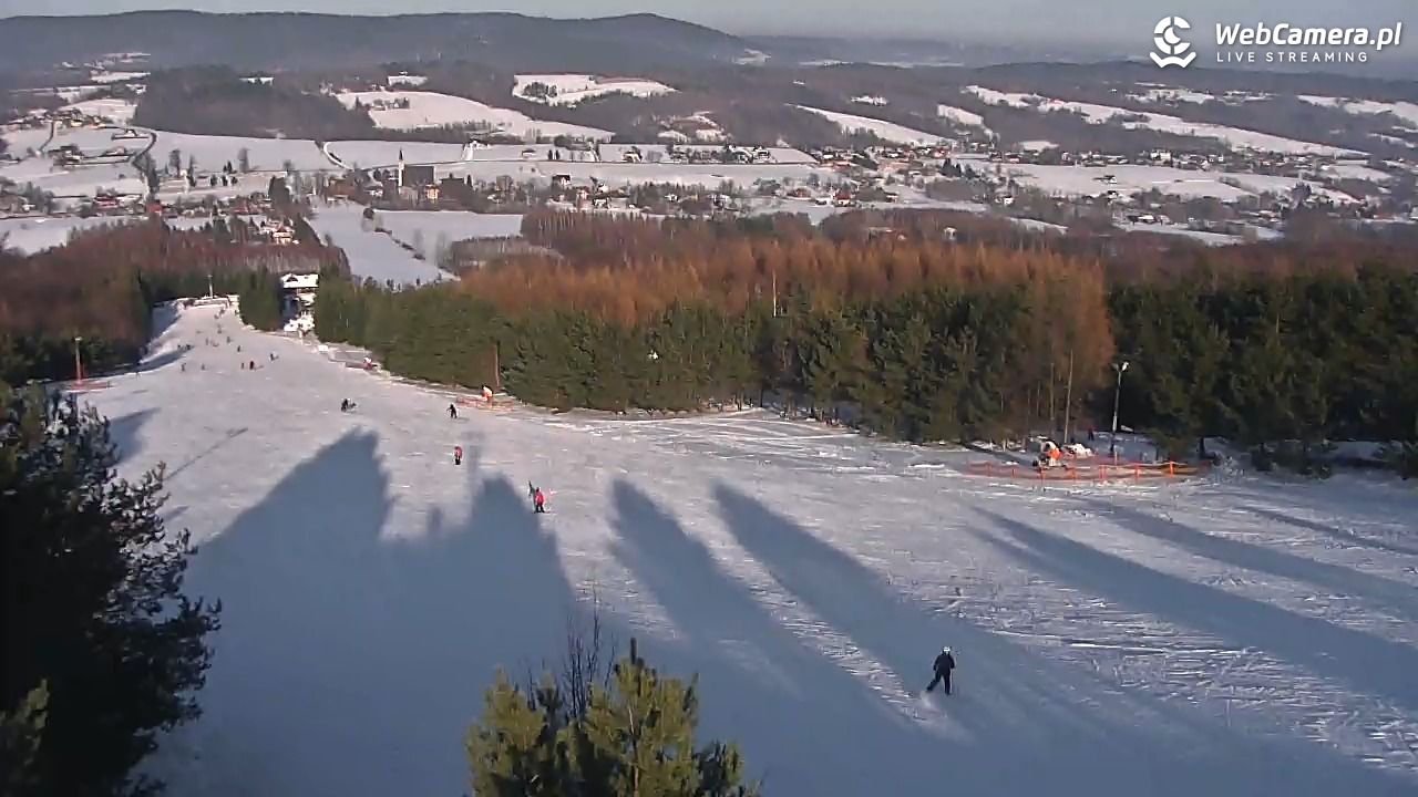 Gogołów Pod Dziedzicem - widok na stok - 17 styczeń 2026, 13:20