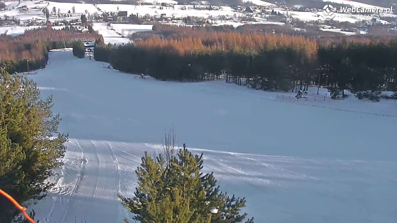 Gogołów Pod Dziedzicem - widok na stok - 16 styczeń 2026, 09:00