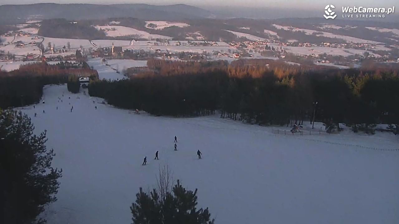 Gogołów Pod Dziedzicem - widok na stok - 17 styczeń 2026, 14:52