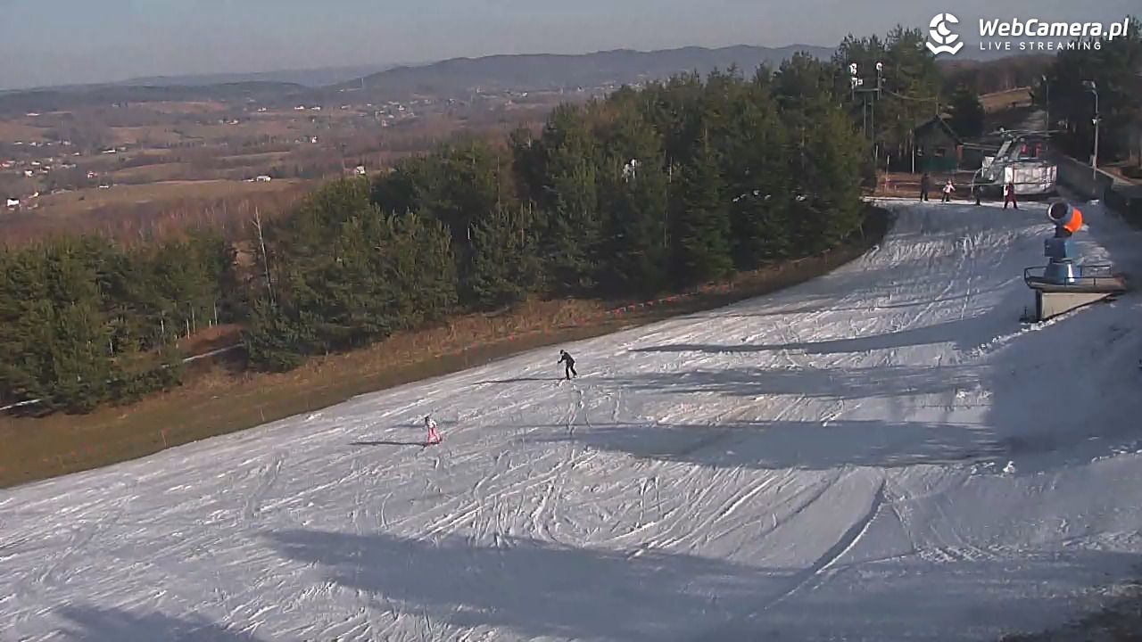Gogołów Pod Dziedzicem - widok na stok - 28 luty 2026, 14:23