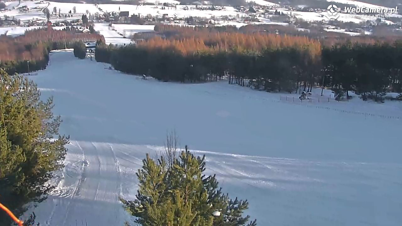 Gogołów Pod Dziedzicem - widok na stok - 16 styczeń 2026, 09:00