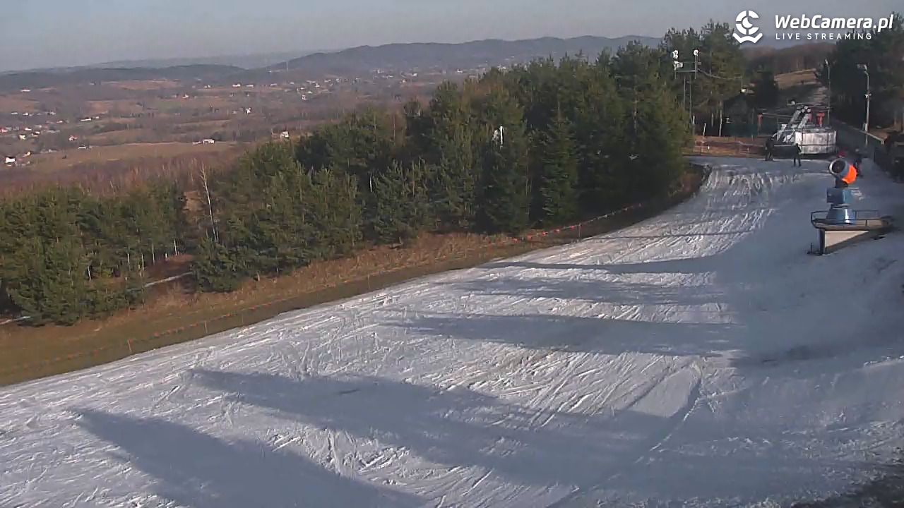 Gogołów Pod Dziedzicem - widok na stok - 28 luty 2026, 14:51