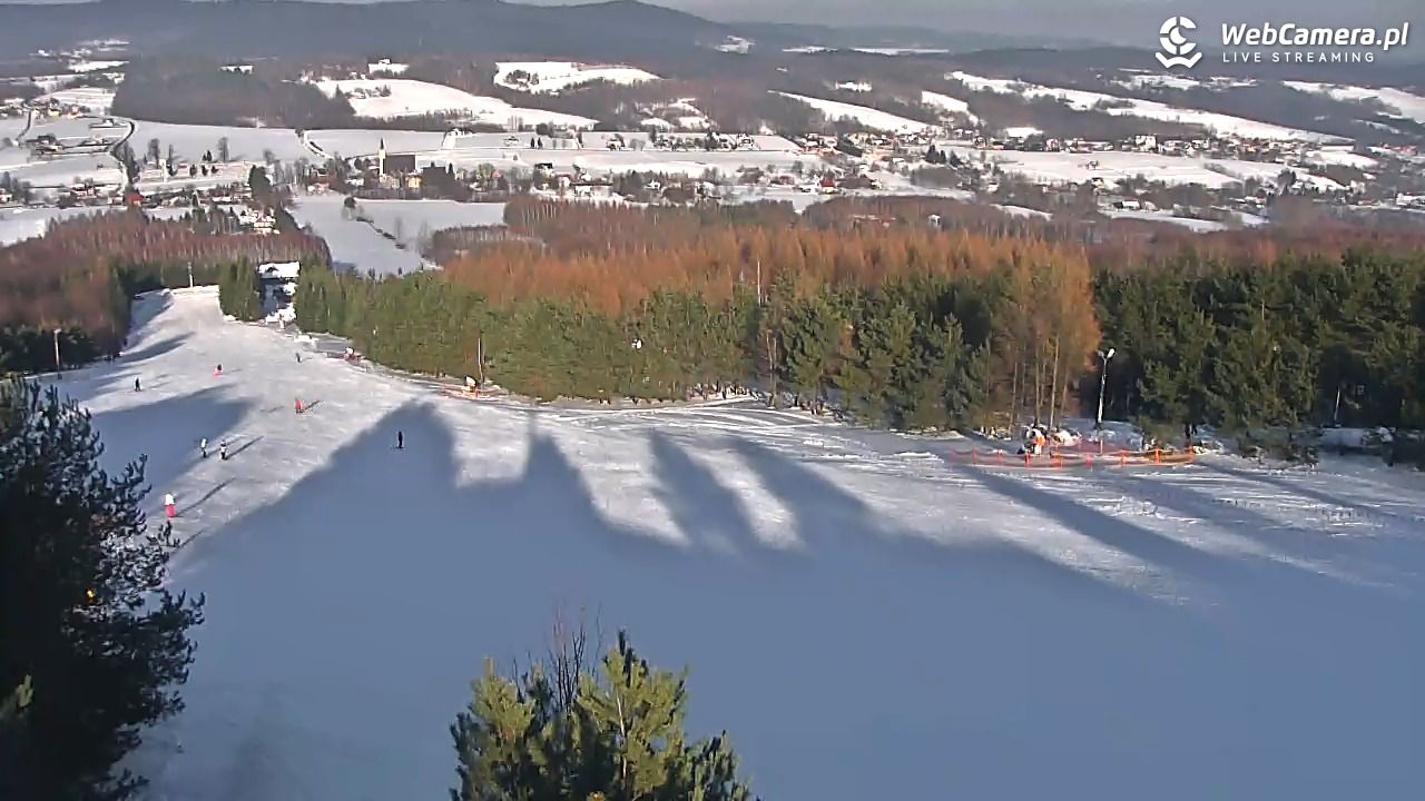 Gogołów Pod Dziedzicem - widok na stok - 16 styczeń 2026, 13:33