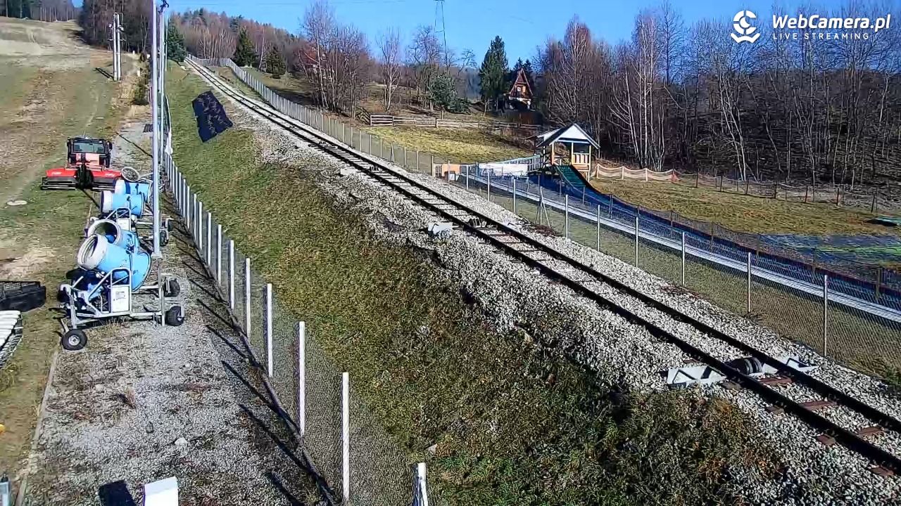 Góra Żar - widok na stację dolną - 20 grudzień 2025, 11:32