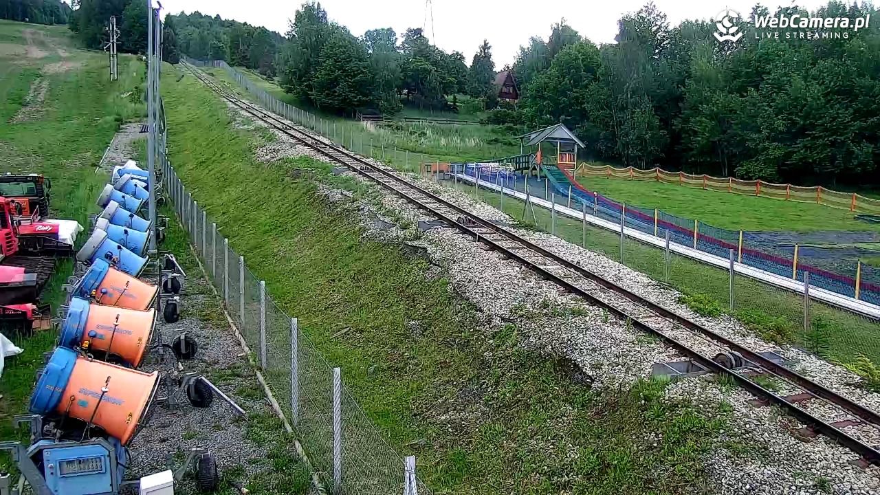 Góra Żar - widok na stację dolną - 02 czerwiec 2025, 11:51