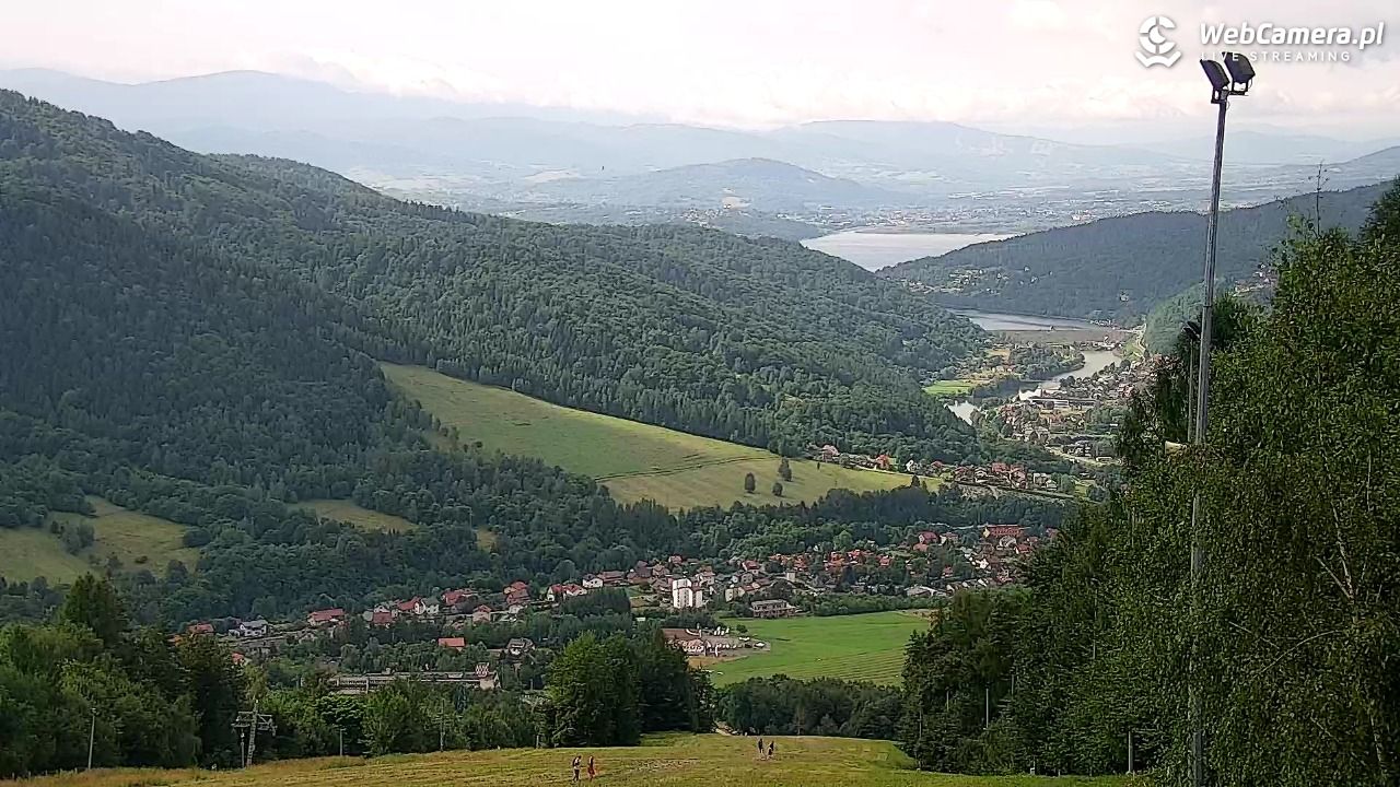 Góra Żar - widok panoramiczny na Beskidy - 18 lipiec 2026, 09:32