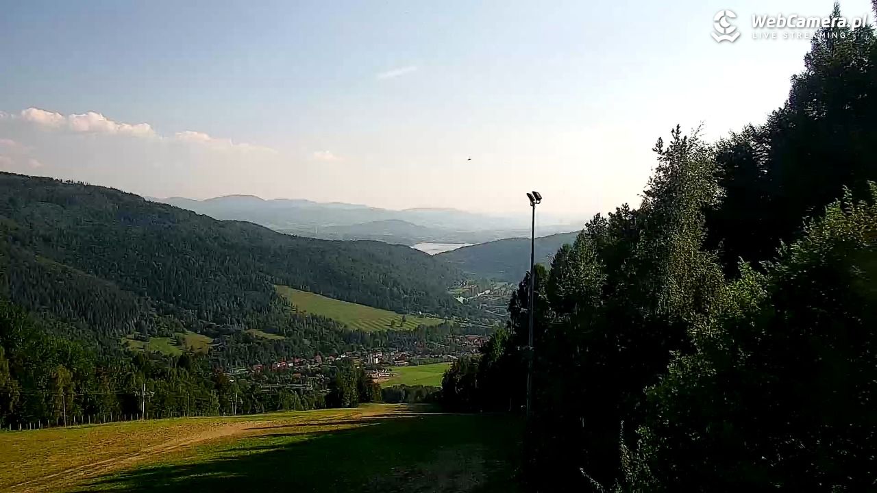 Góra Żar - widok panoramiczny na Beskidy - 04 sierpień 2026, 17:12