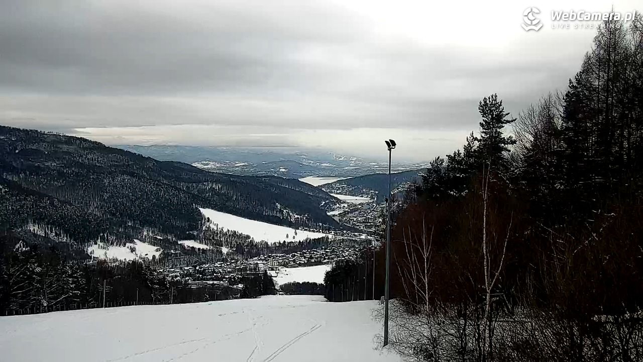 Góra Żar - widok panoramiczny na Beskidy - 21 luty 2026, 12:21