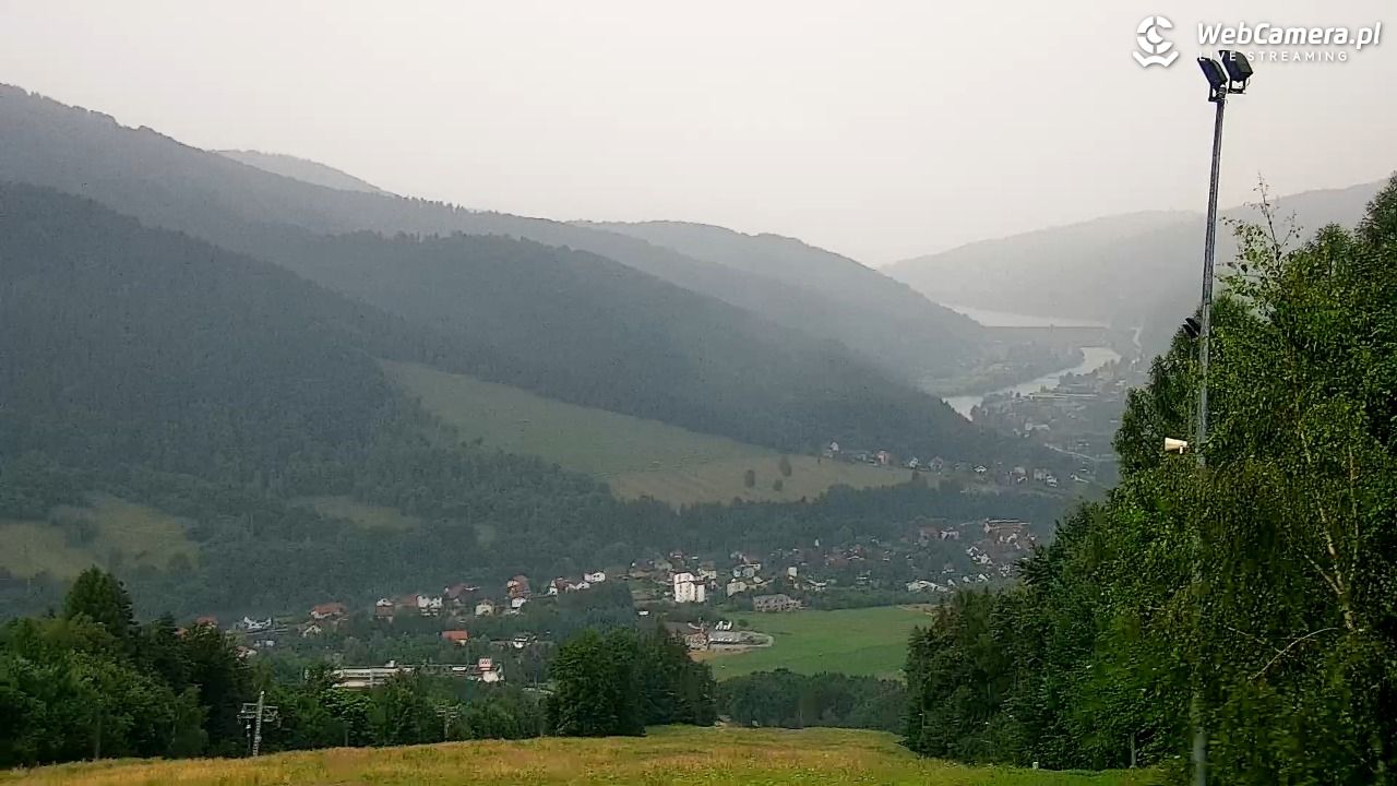 Góra Żar - widok panoramiczny na Beskidy - 15 lipiec 2026, 08:42