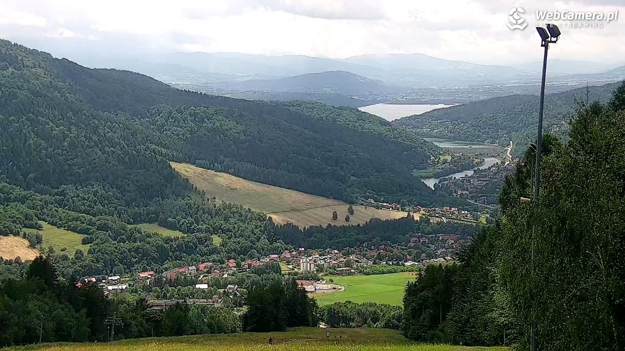 Góra Żar - widok panoramiczny na Beskidy - 03 lipiec 2026, 13:04