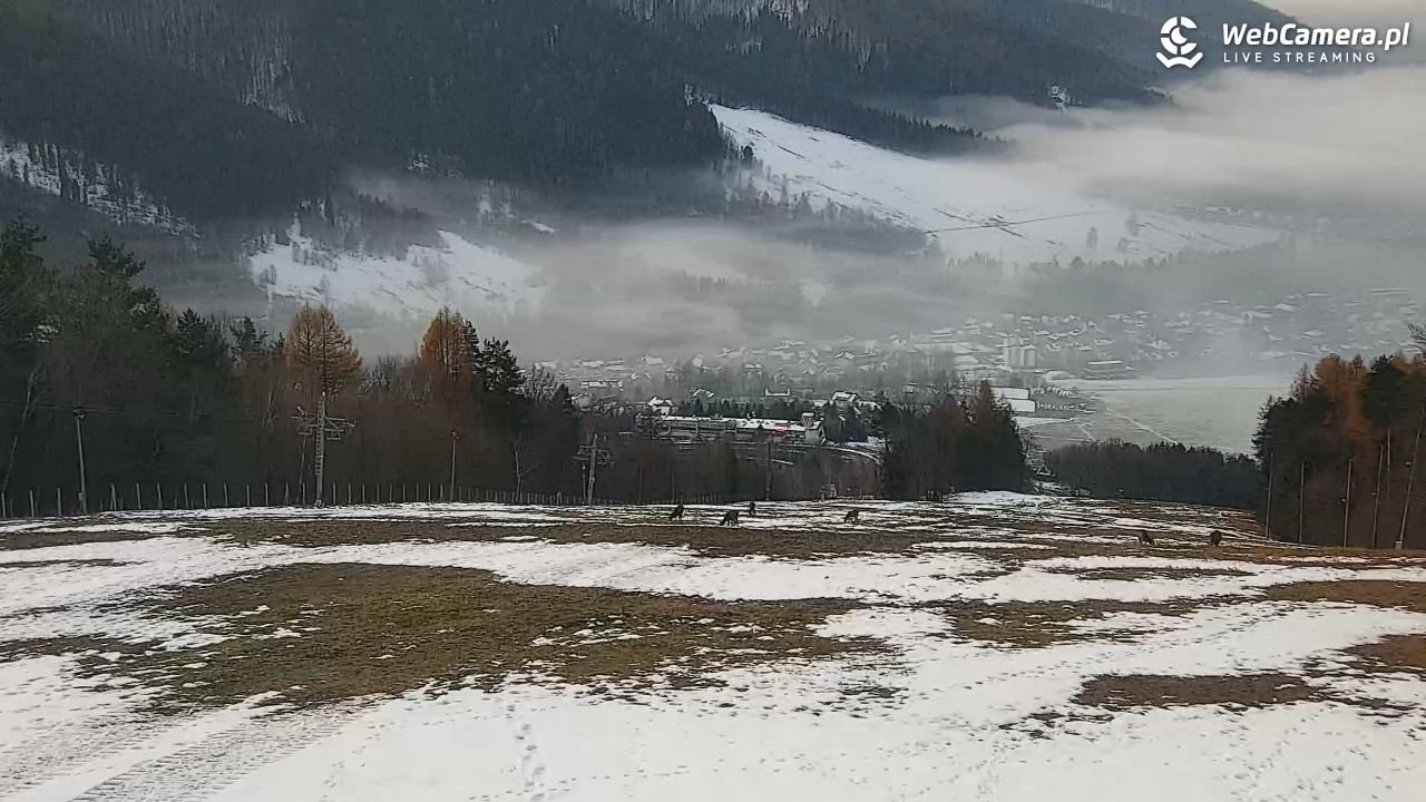 Góra Żar - widok panoramiczny na Beskidy - 03 grudzień 2025, 07:15