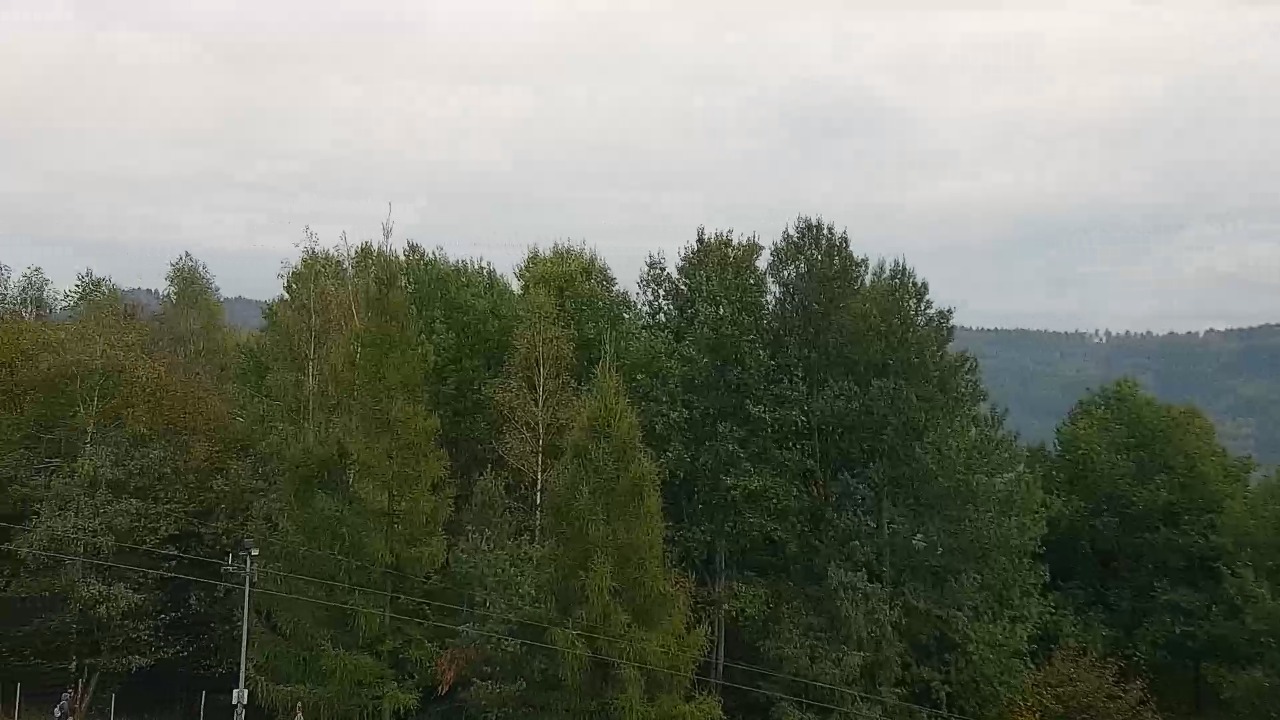 Góra Żar - widok panoramiczny na Beskidy - 13 październik 2026, 12:06