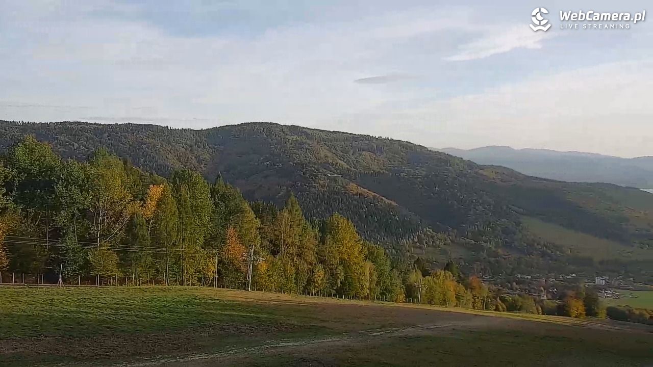 Góra Żar - widok panoramiczny na Beskidy - 21 październik 2026, 14:34