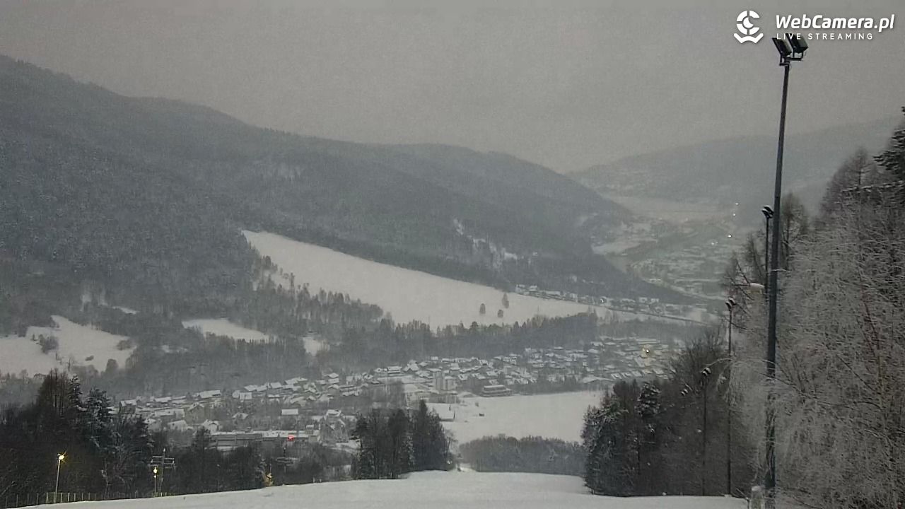 Góra Żar - widok panoramiczny na Beskidy - 15 luty 2026, 17:16