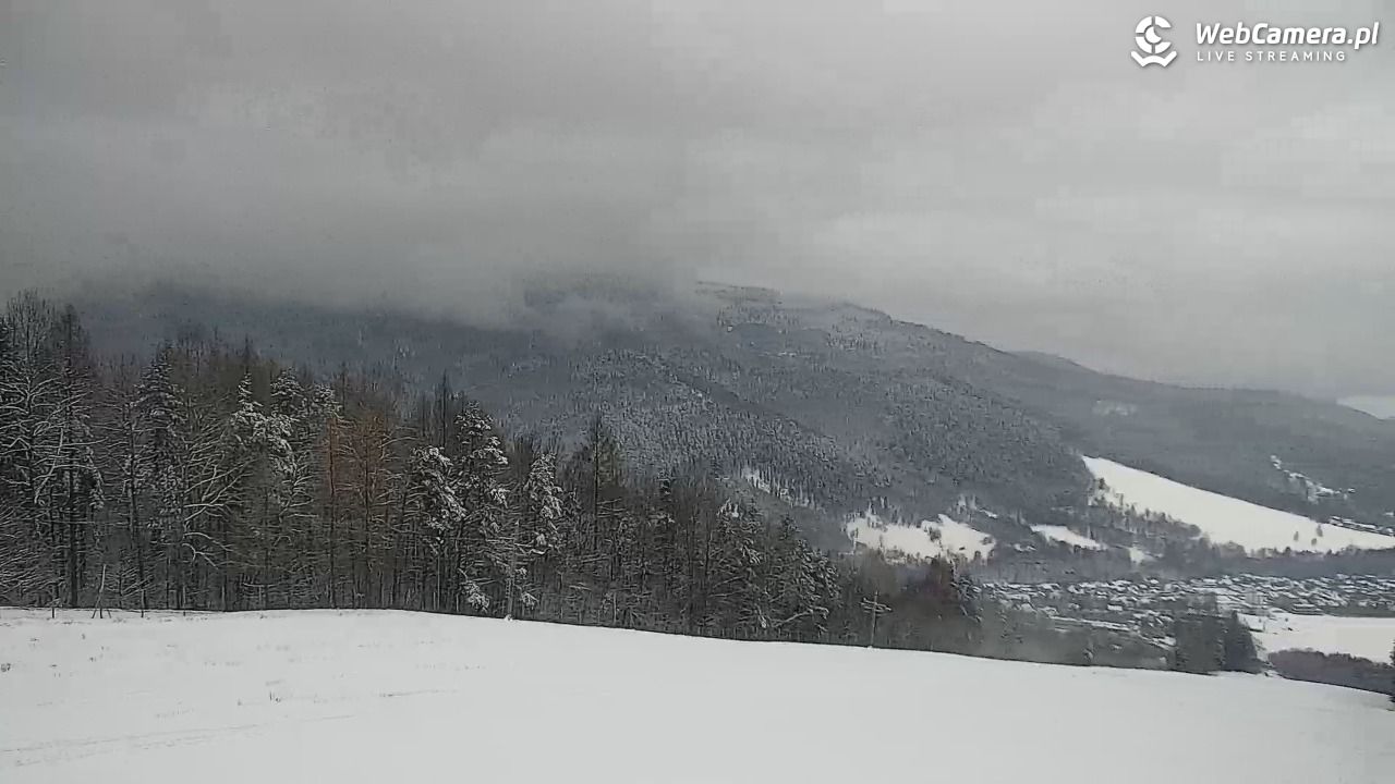 Góra Żar - widok panoramiczny na Beskidy - 18 luty 2026, 10:05