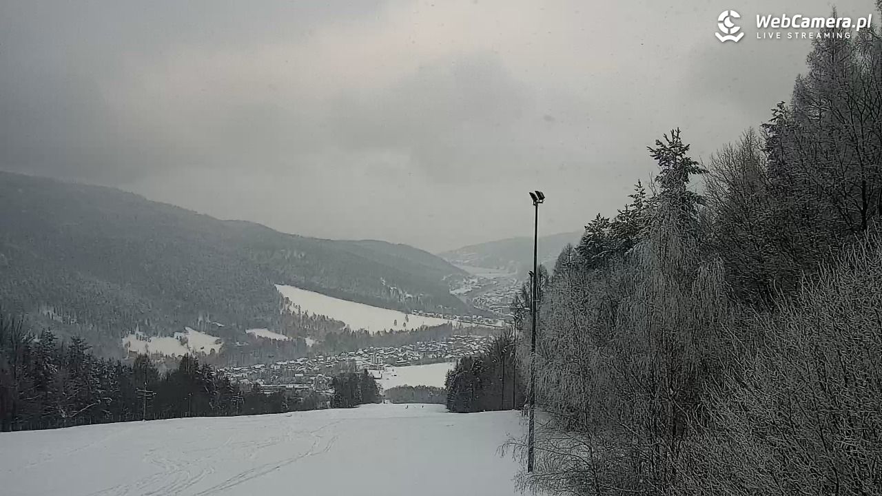 Góra Żar - widok panoramiczny na Beskidy - 15 luty 2026, 16:15